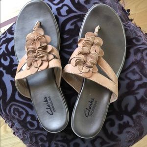 Clark’s padded leather sandals